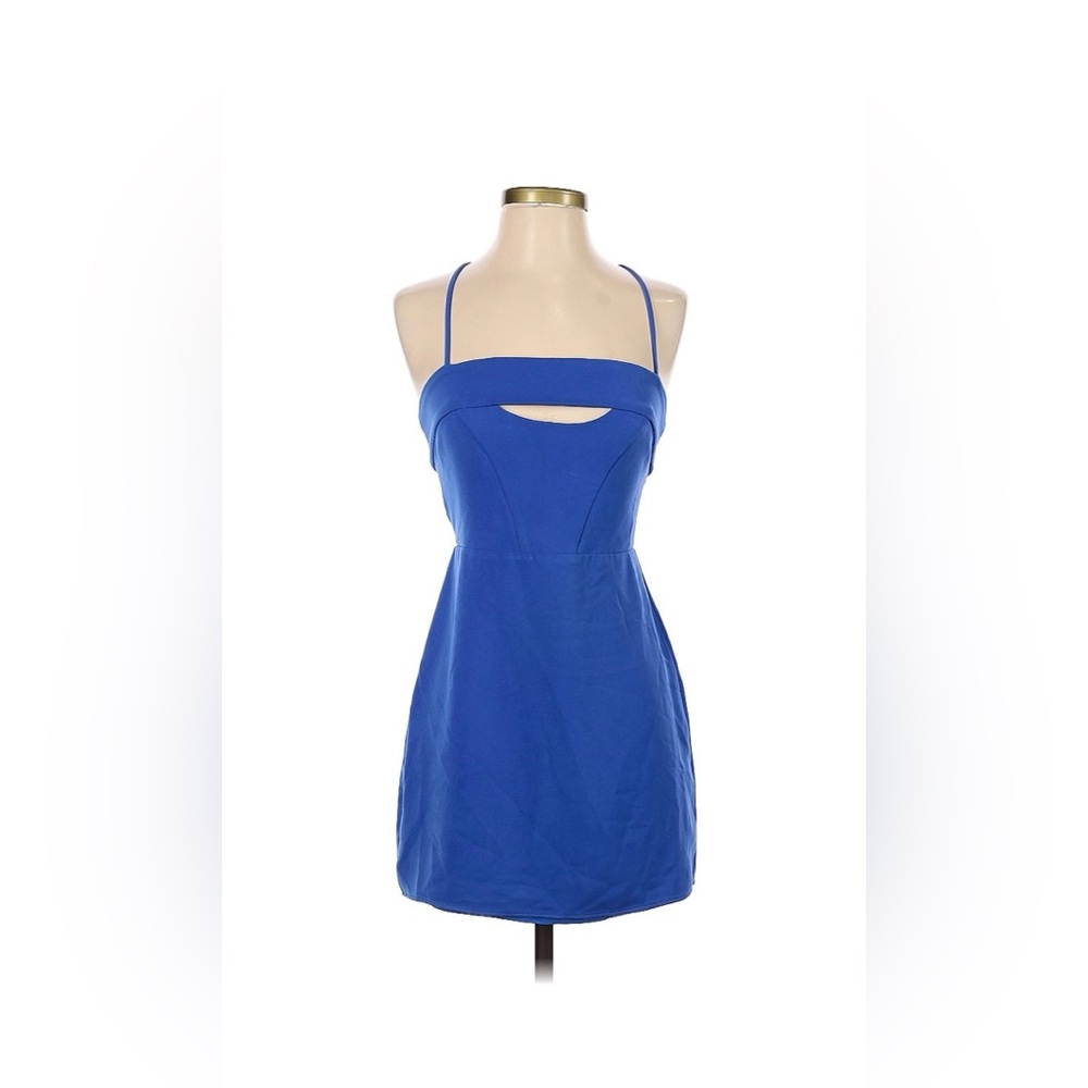 NBD x Naven Twins blue mini dress with cut outs